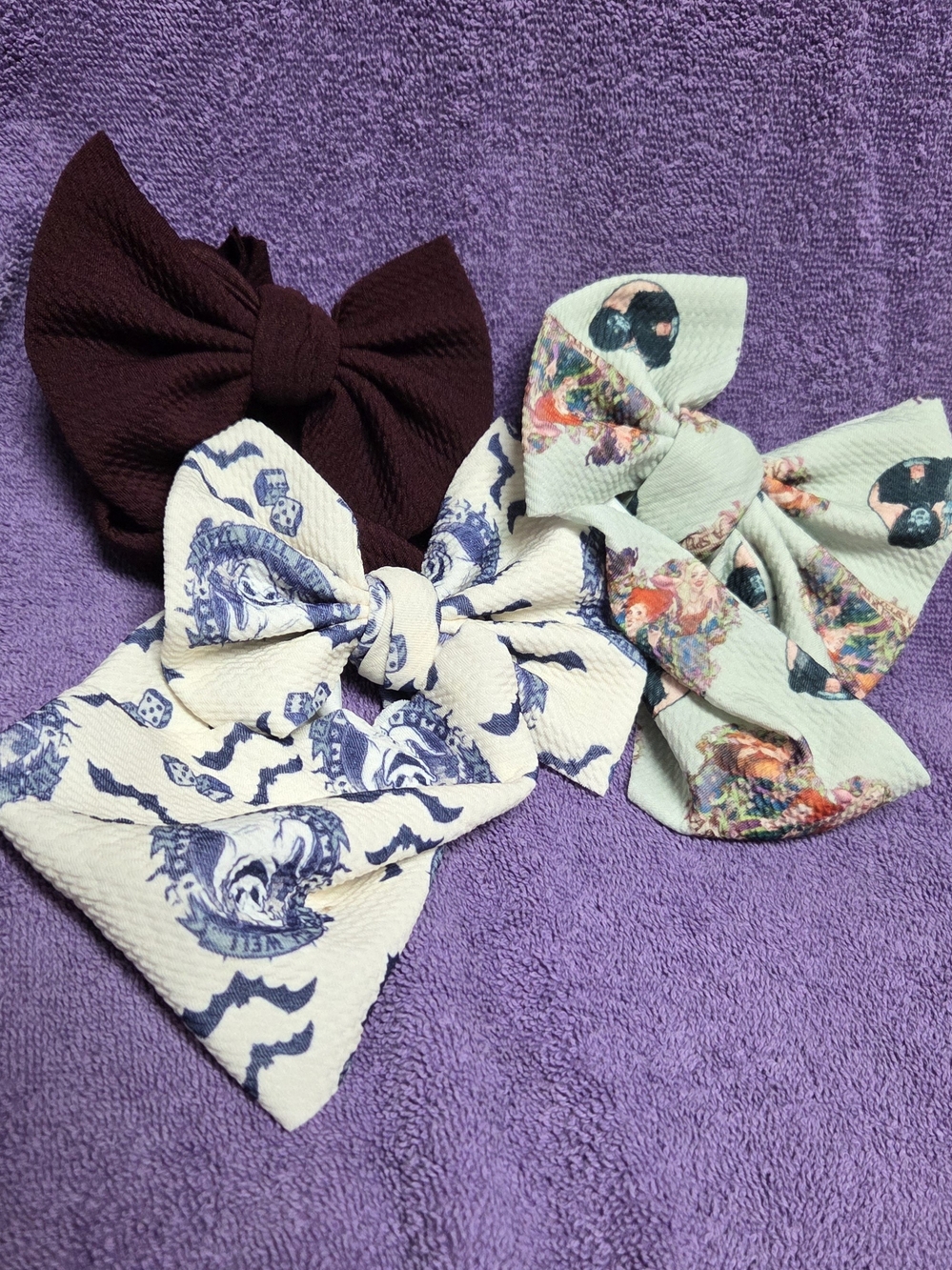 Halloween Baby Toddler Hair Bows Set Of Three Multicolor